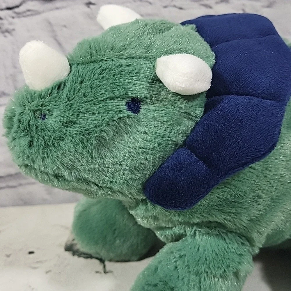 Carters Just One You Dinosaur Plush Green‎ Triceratops Stuffed Baby Lovey #68340